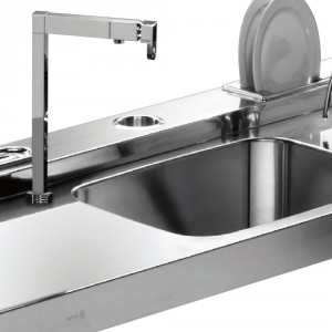 Encimeras inox con zona trasera para accesorios